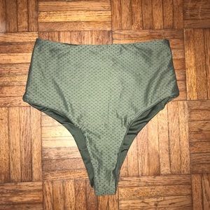 Reversible green san lorenzo bikini bottom